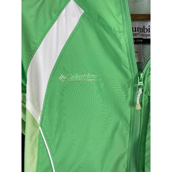 Columbia Green Hooded Jacket Sz Med - Picture 4 of 8